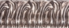 Argent poli motif transversal patin� terre 96X43 mm